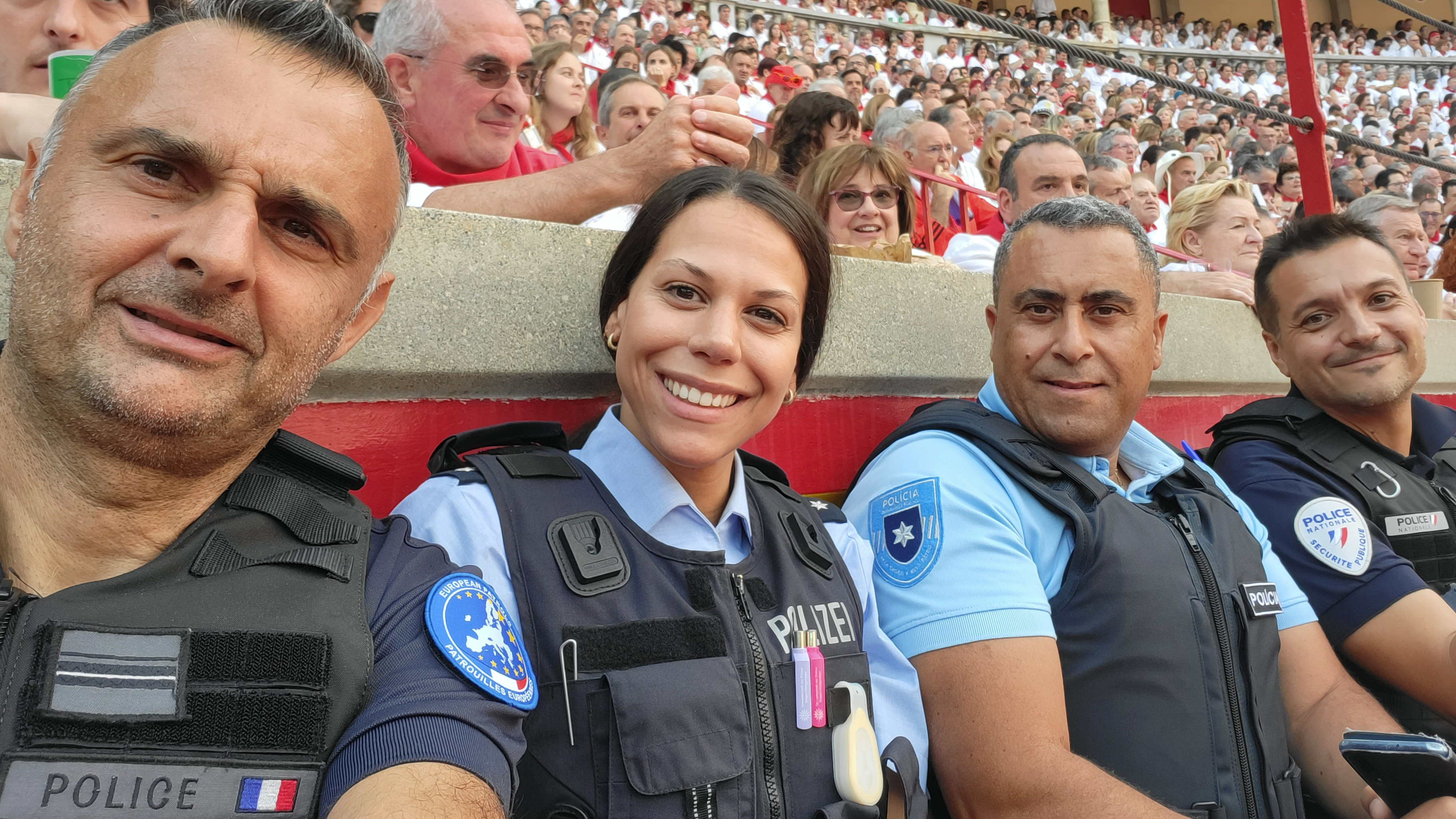 Spectators in the bullring